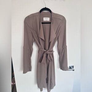 Babaton Beige Duster Light Coat Size XS